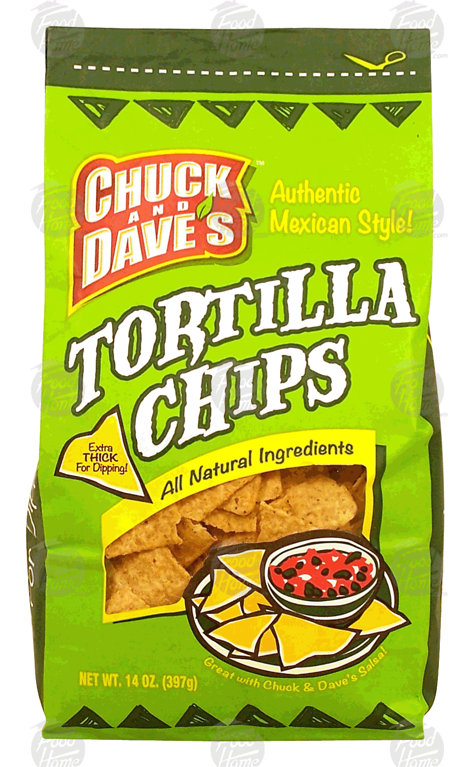 Chuck and Dave's  tortilla chips, extra thick for dipping Full-Size Picture